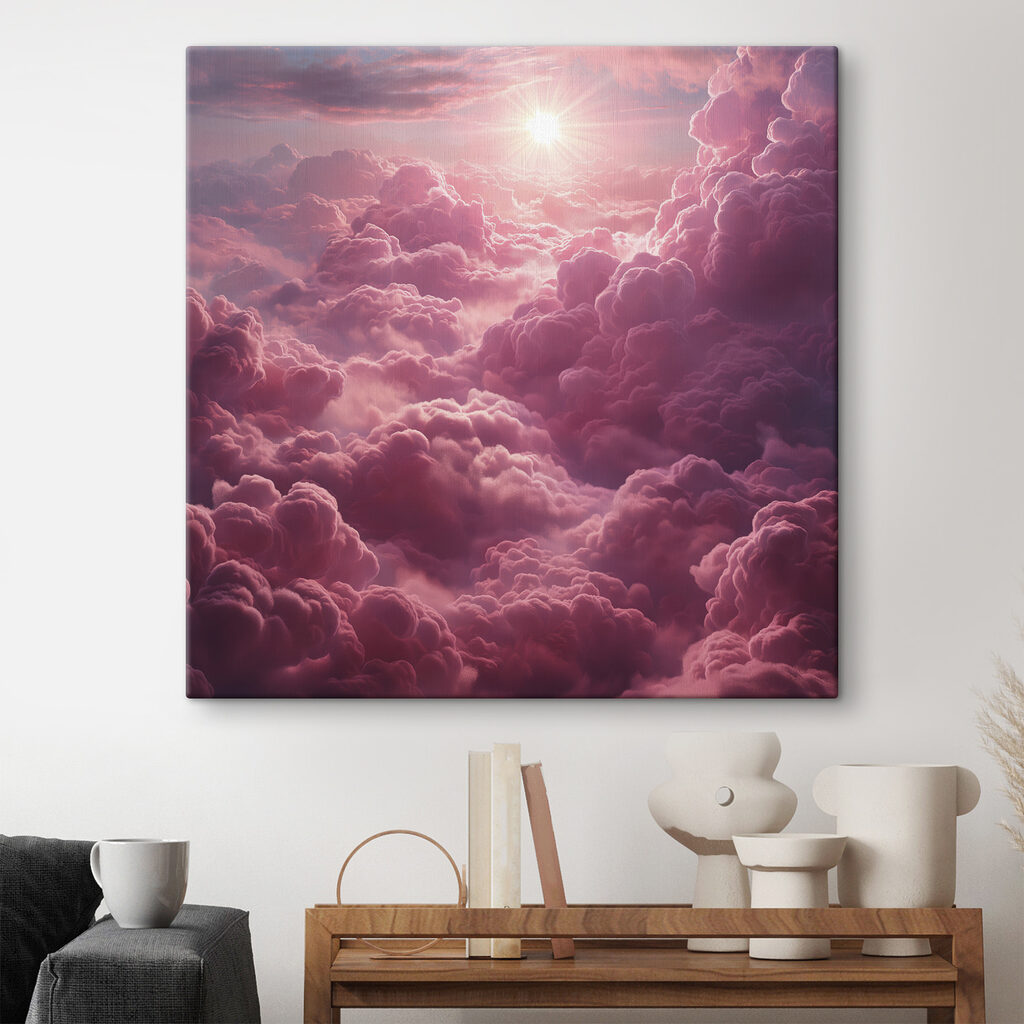 Sol sobre nuvens cor-de-rosa — interior 2