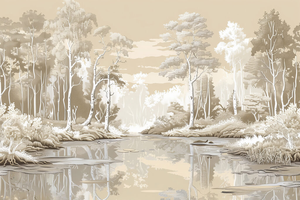 Rio em tons creme — design completo