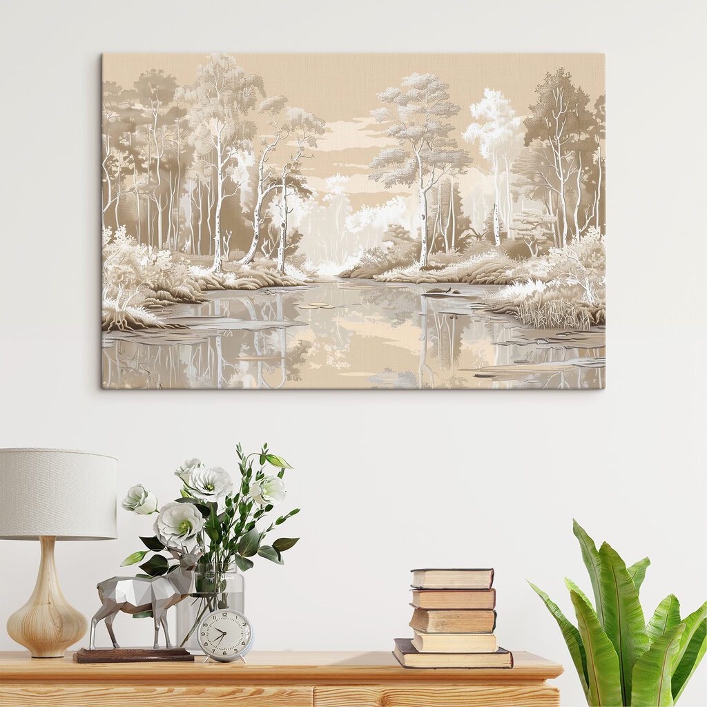 Rio em tons creme — interior 3