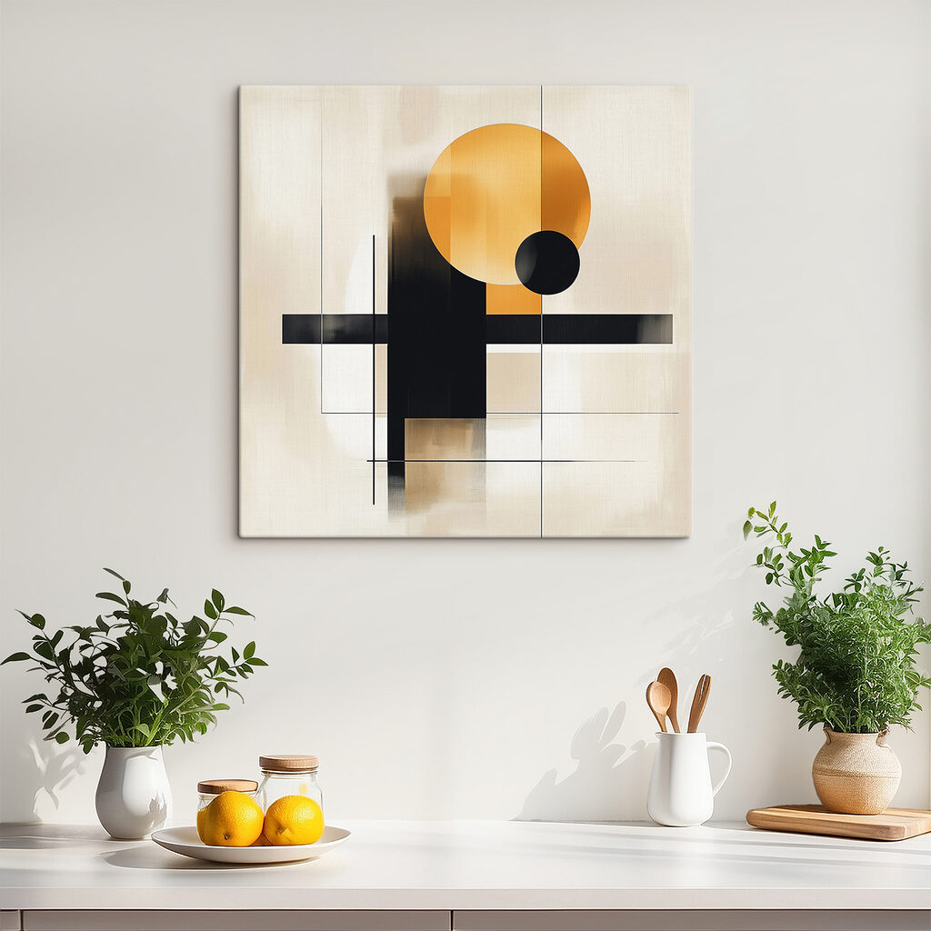 Círculos sobre linhas pretas — interior 4