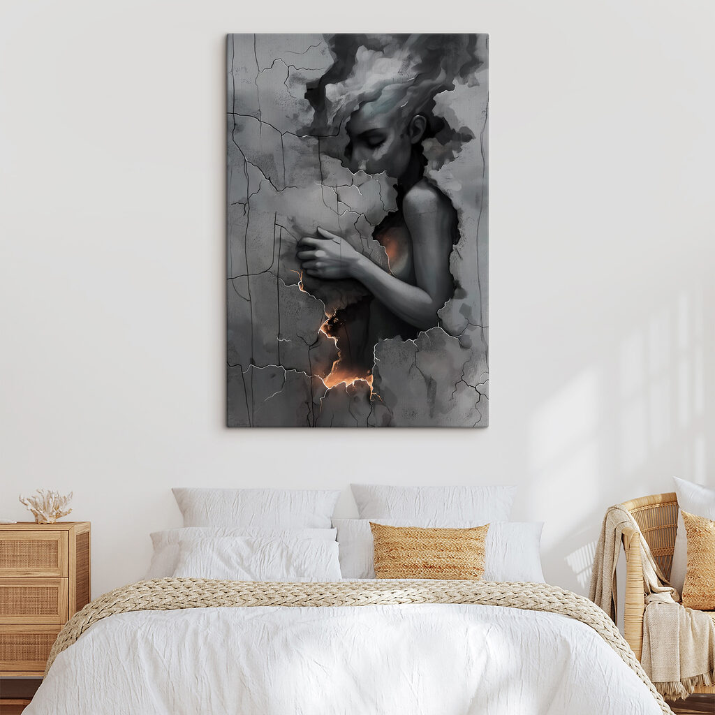 Figura surge do cinzento — interior 2