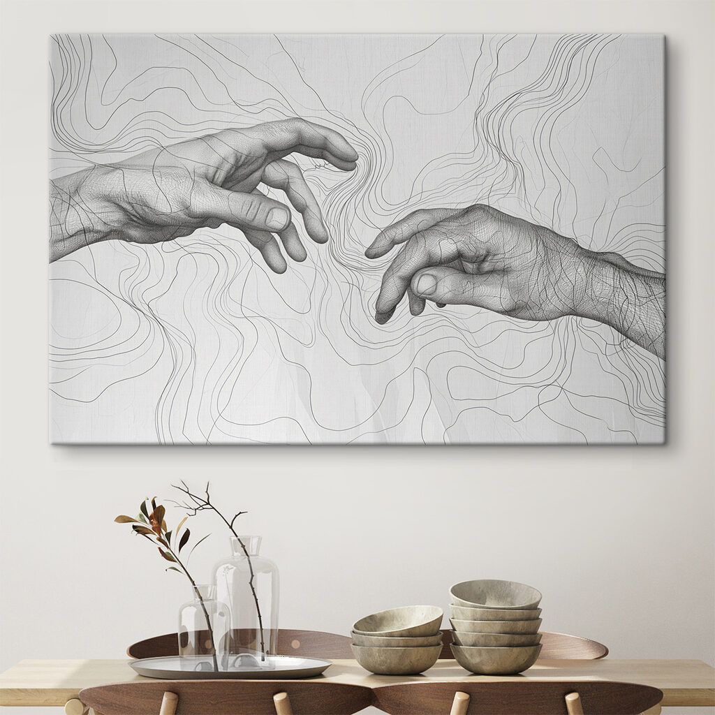 Mãos entre curvas — interior 2