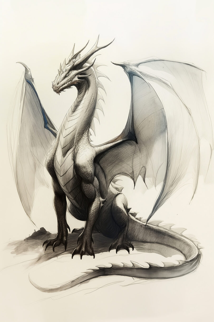 Dragão em alerta — design completo