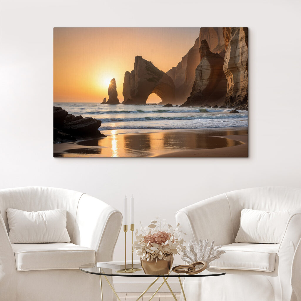 Entardecer no arco — interior 1