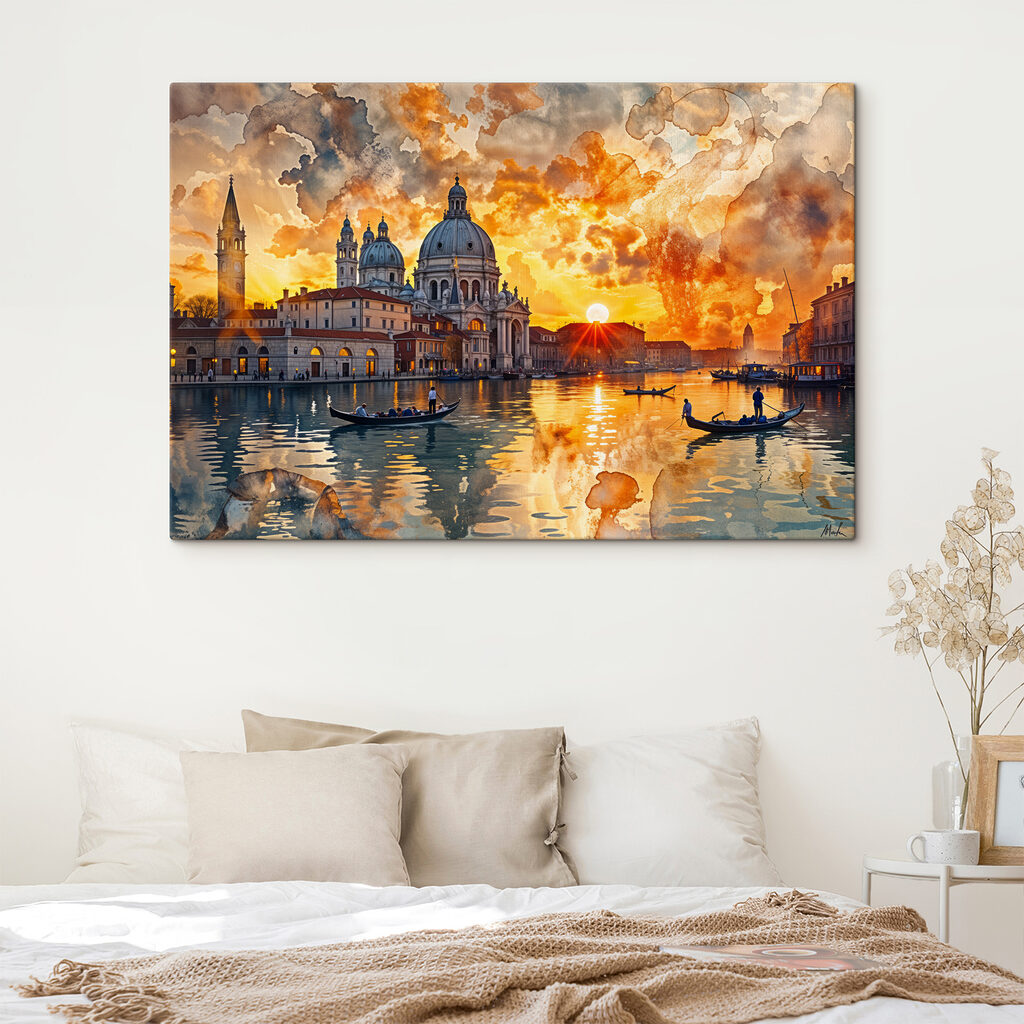 Veneza sob nuvens laranja — interior 2