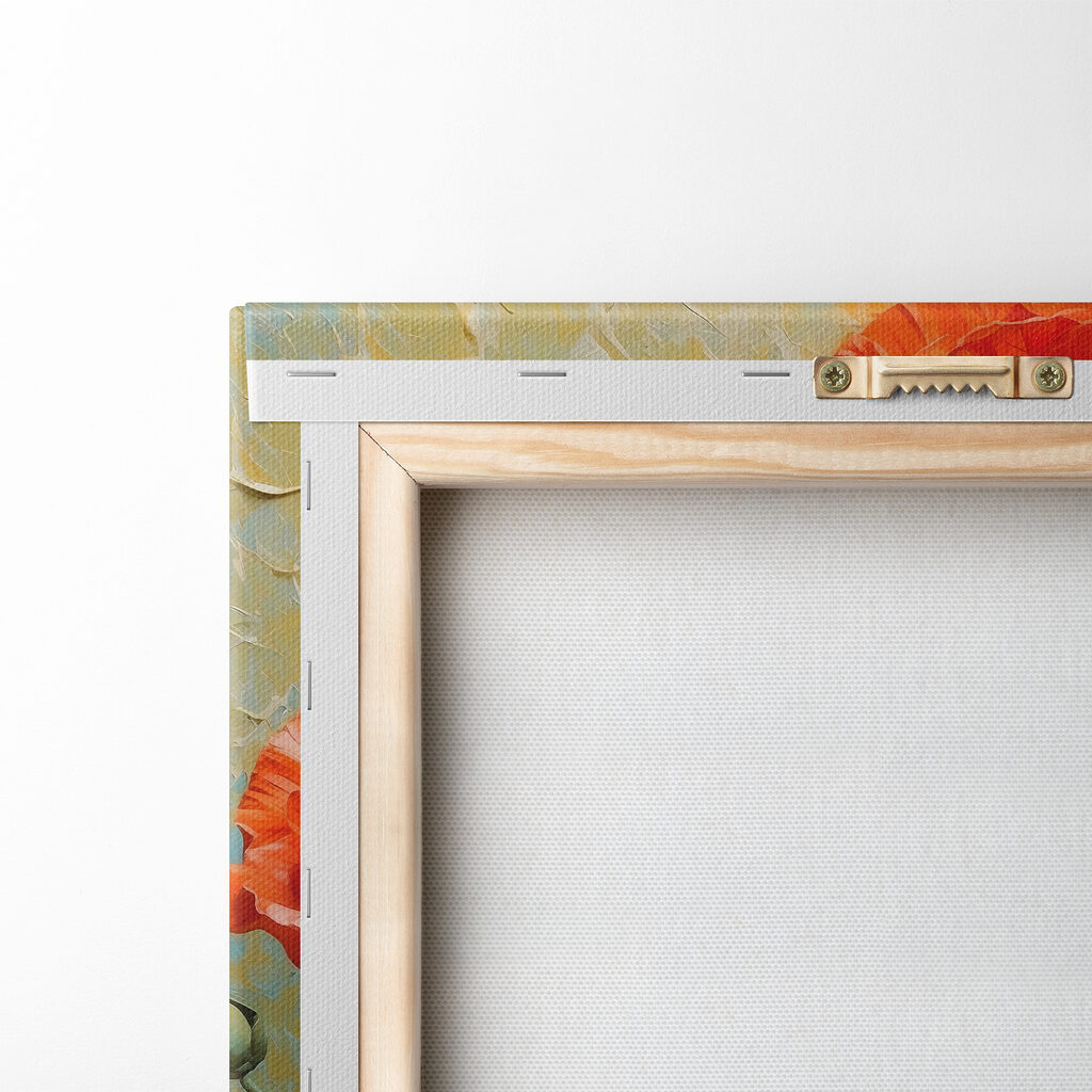 Papoilas entre tons pastel — verso