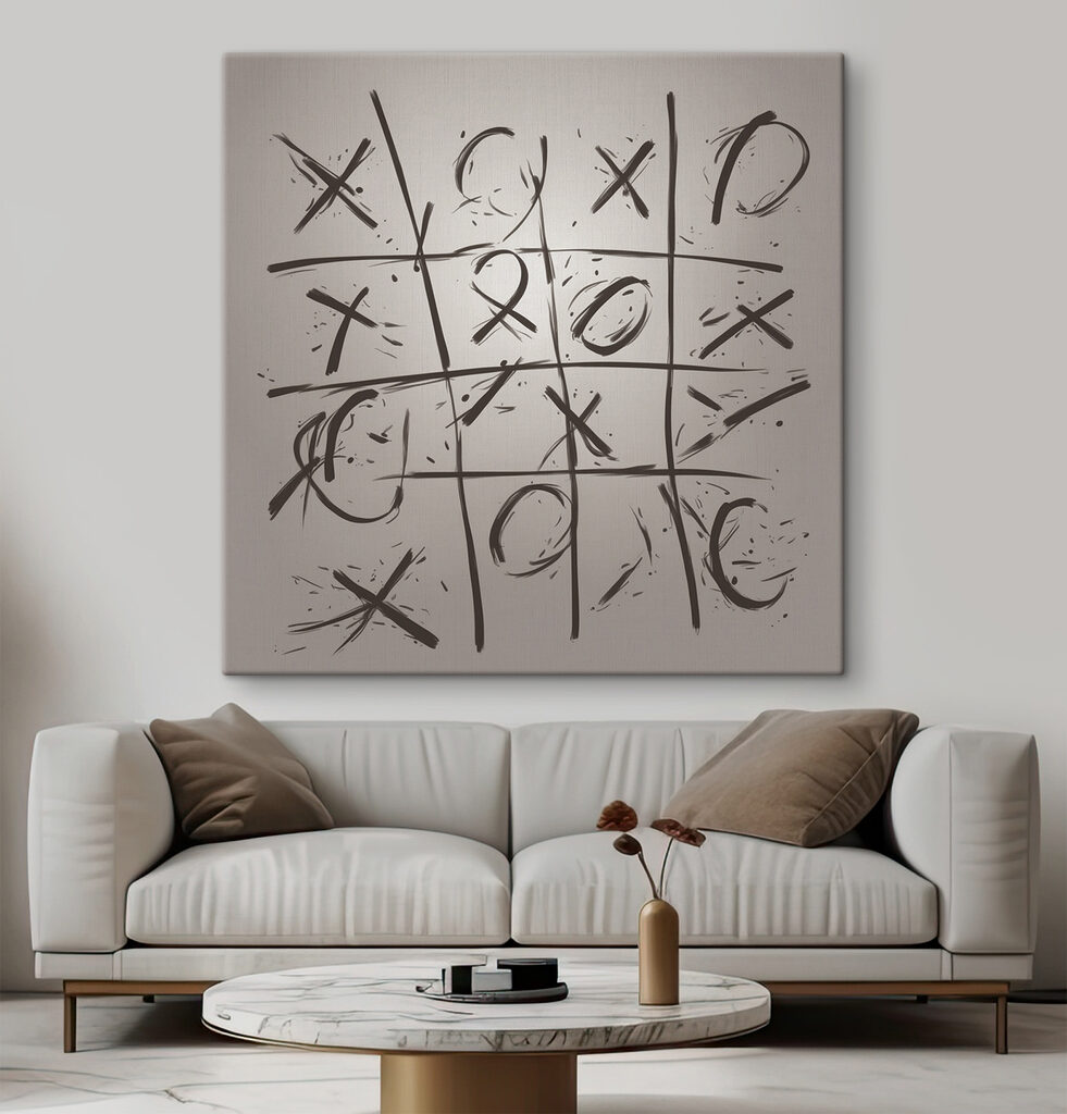 Jogo de cruzes — interior 1