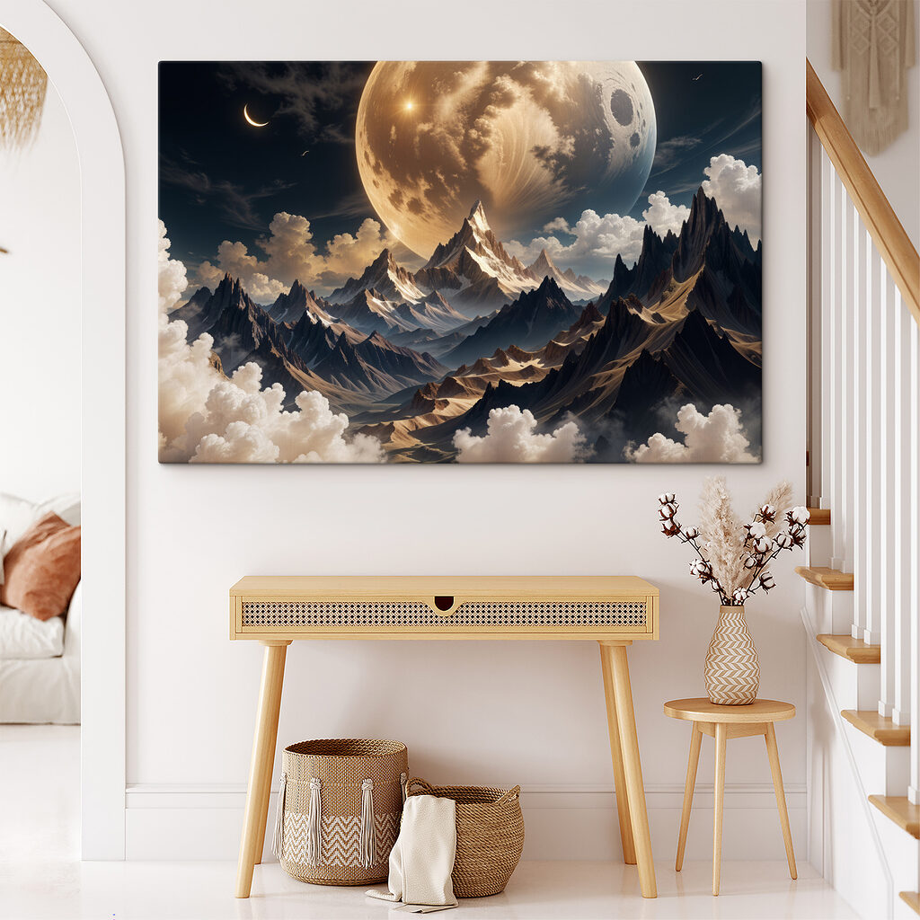 Lua sobre cumes escuros — interior 2
