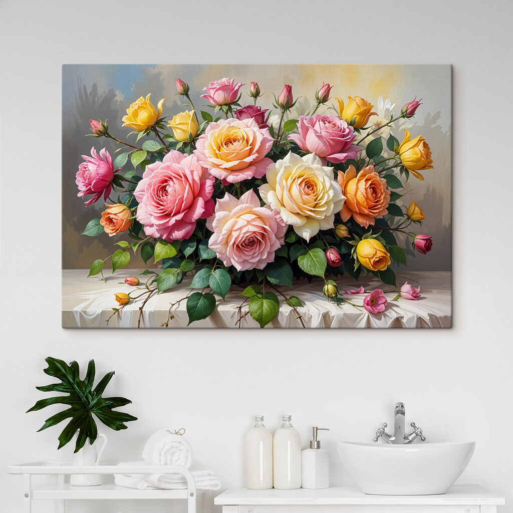 Rosas em tons vivos — interior 2