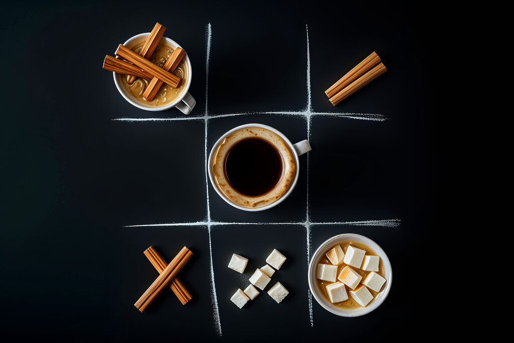 Café visto de cima — design completo