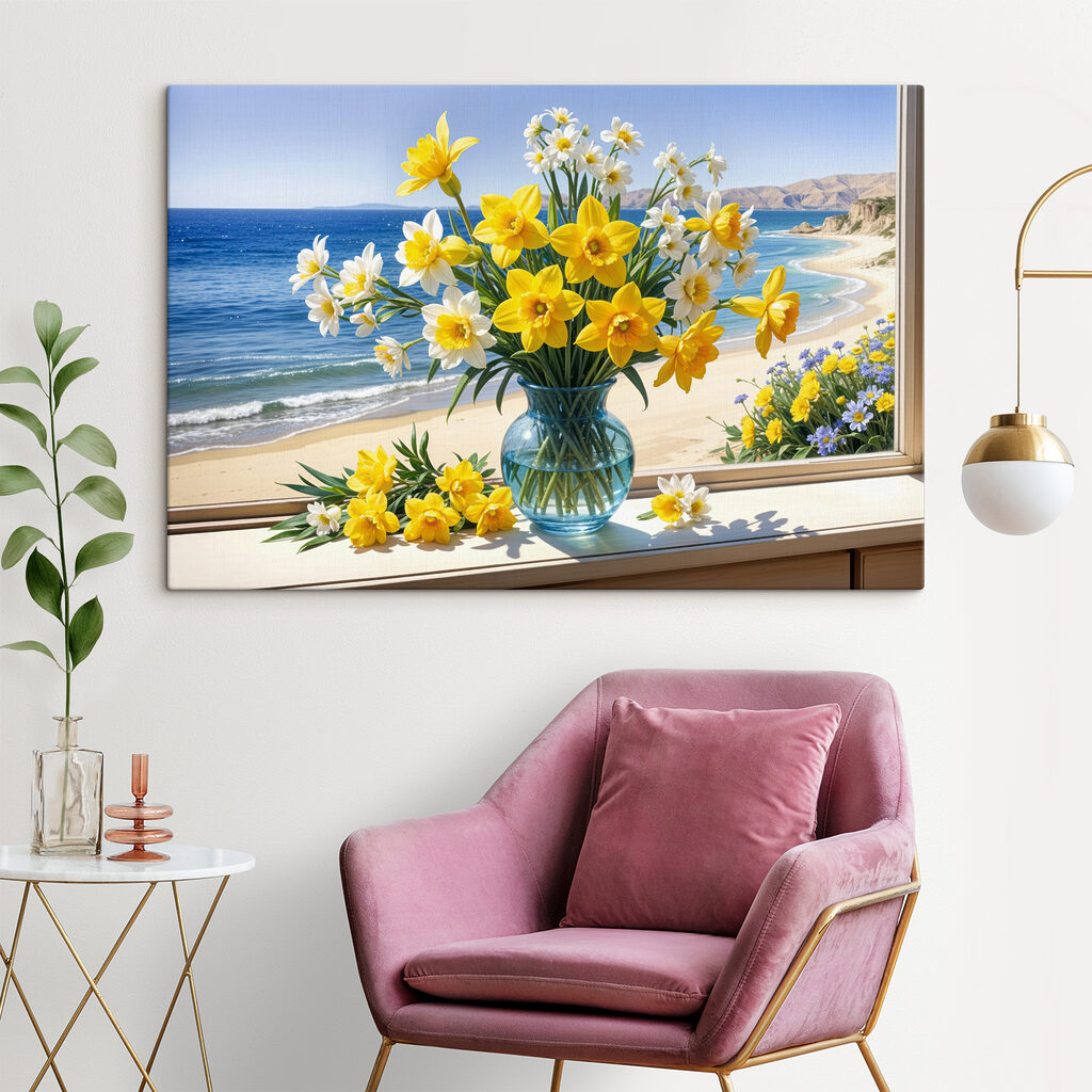 Narcisos e mar azul — interior 2