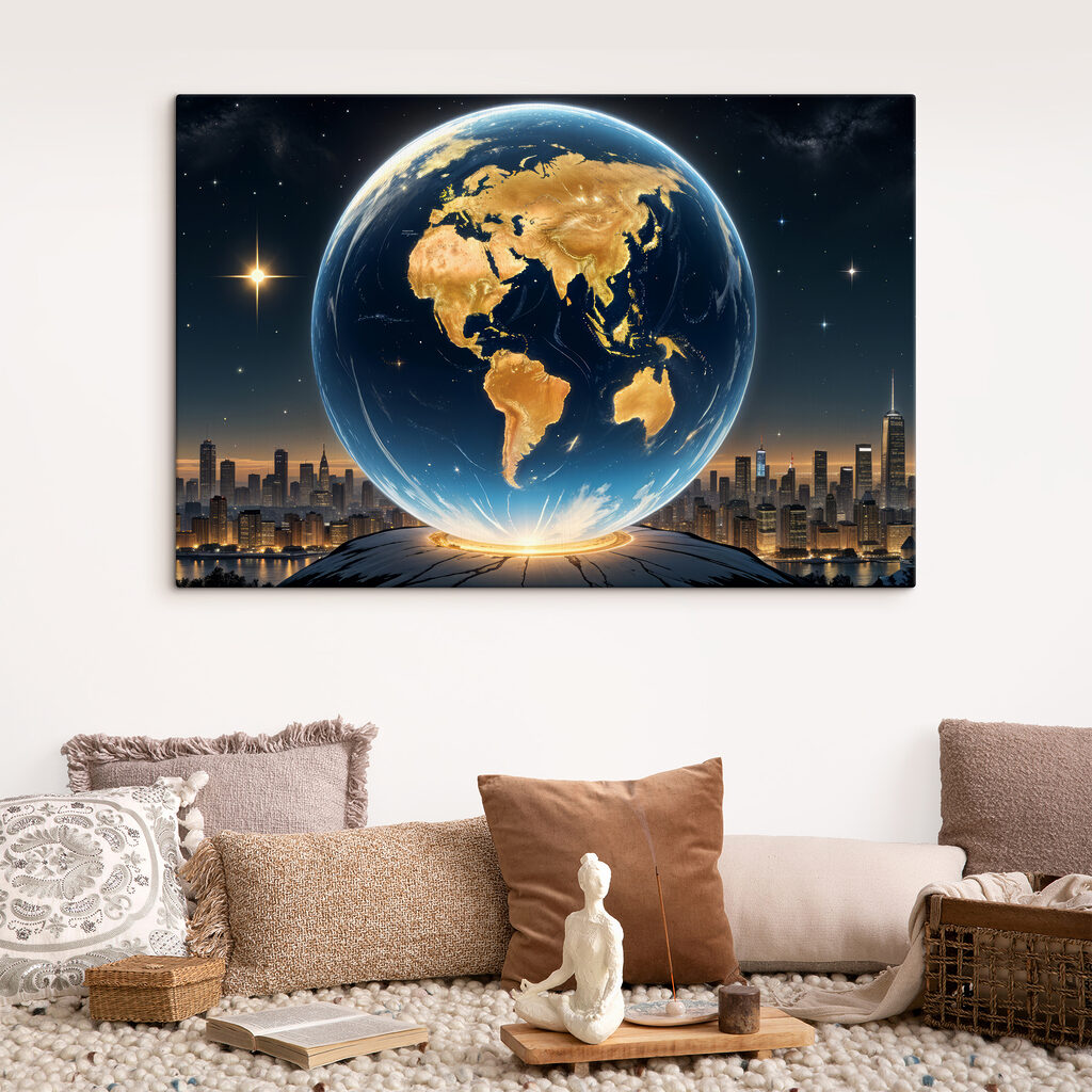 Globo sobre a cidade — interior 2
