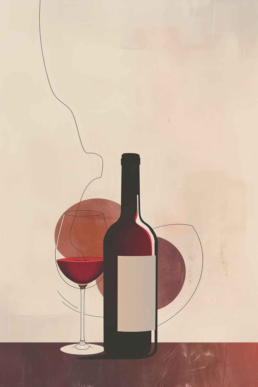 Garrafa de vinho — design completo