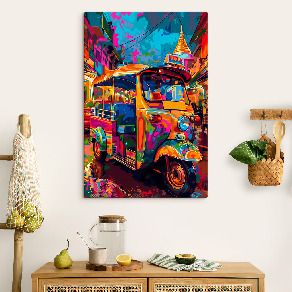 Tuk-tuk em cores vivas — interior 2