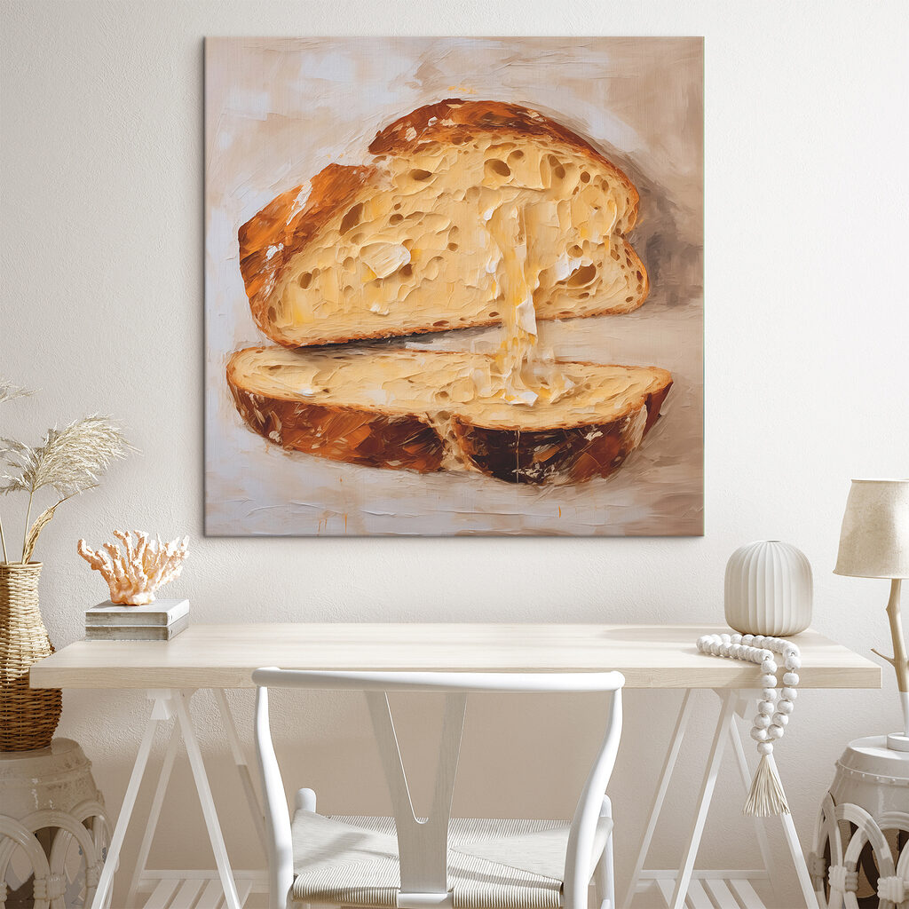 Pão fresco com manteiga — interior 1