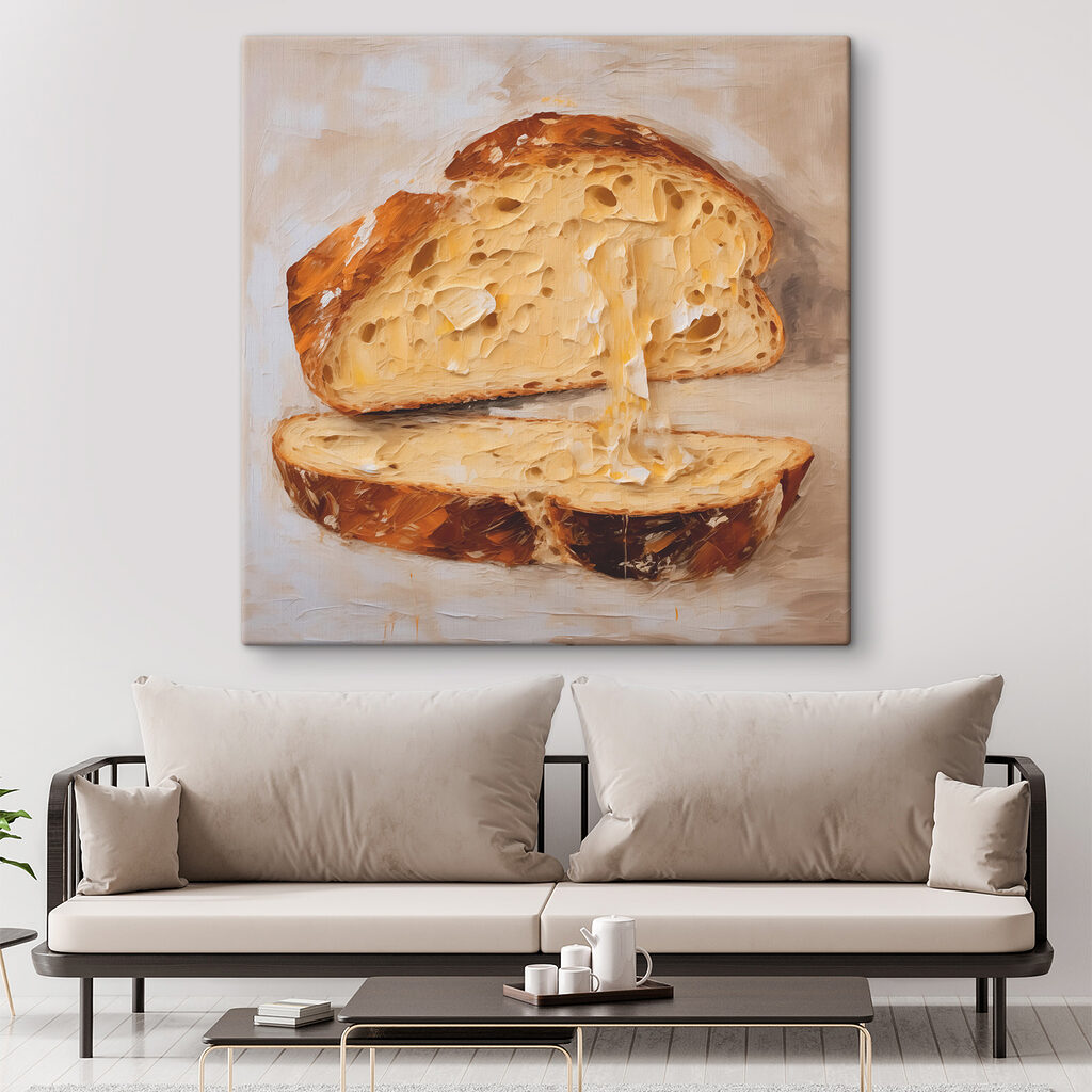 Pão fresco com manteiga — interior 2
