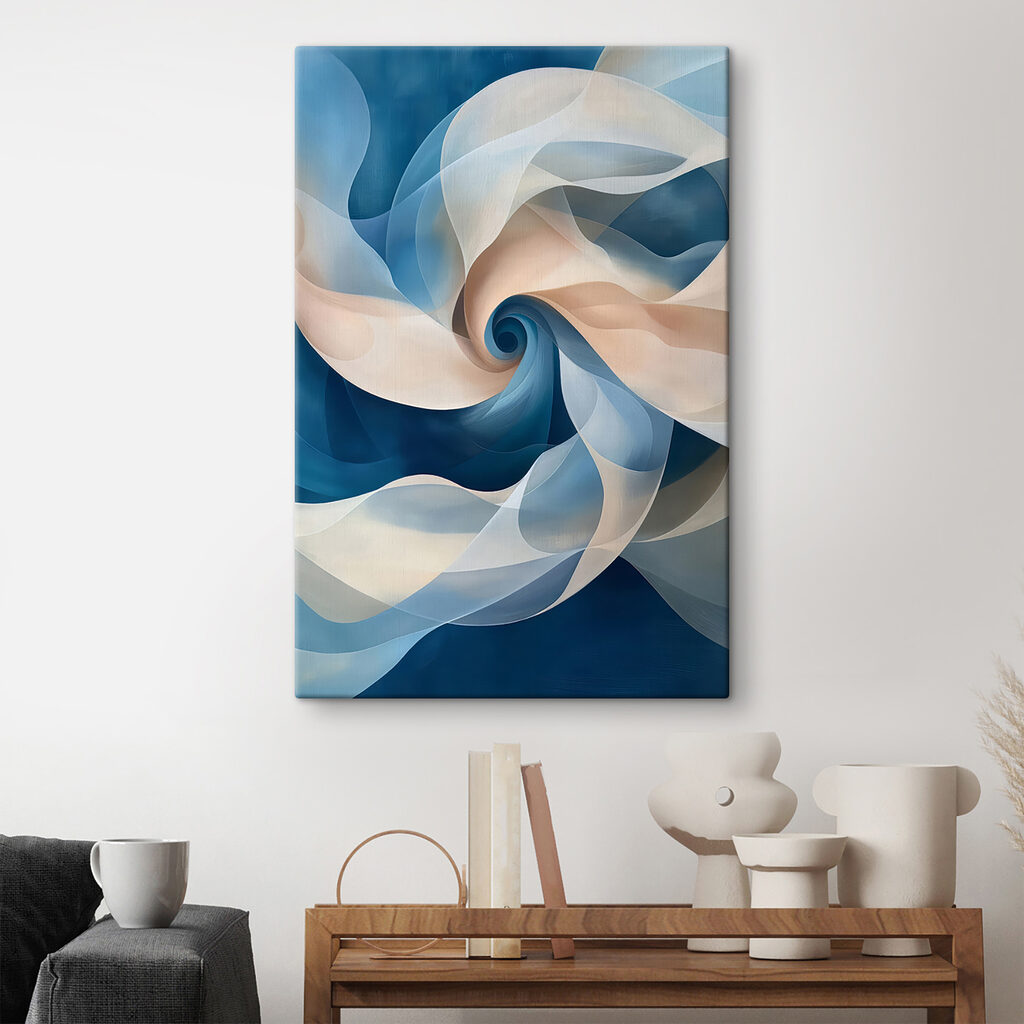 Um remoinho em azul — interior 2