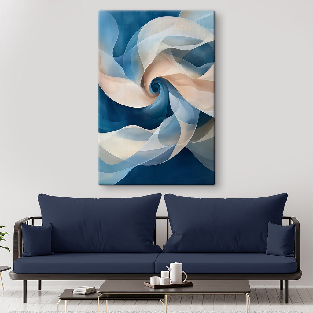 Um remoinho em azul — interior 1
