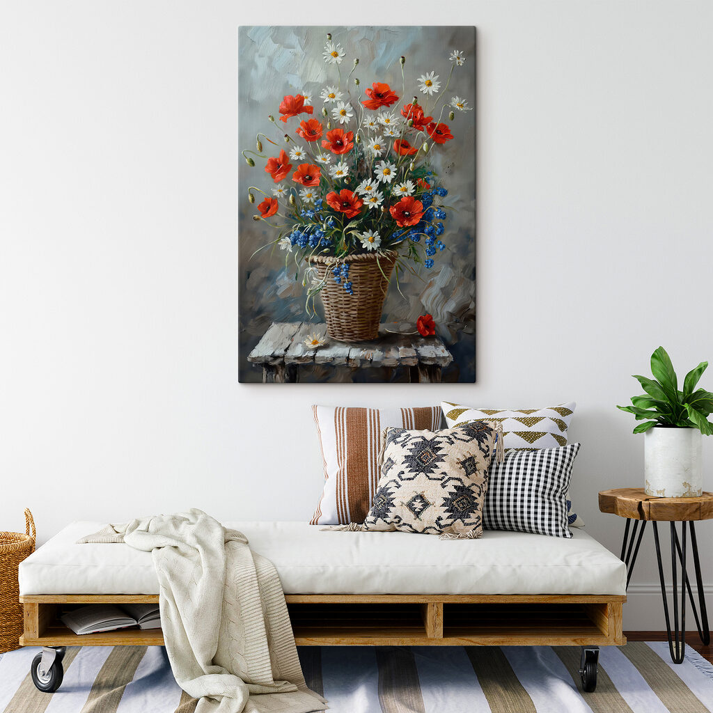 Flores silvestres num cesto — interior 2