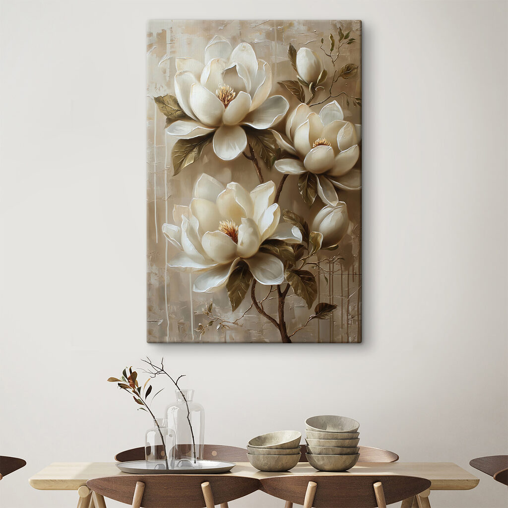 Magnólia em tons terra — interior 1