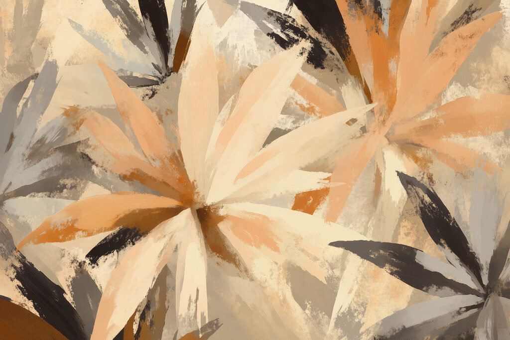 Folhas em tons terra — design completo