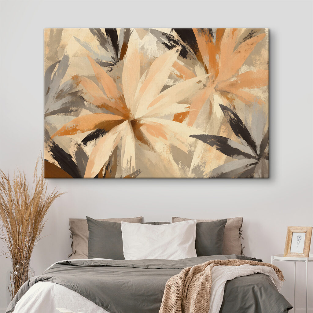 Folhas em tons terra — interior 2