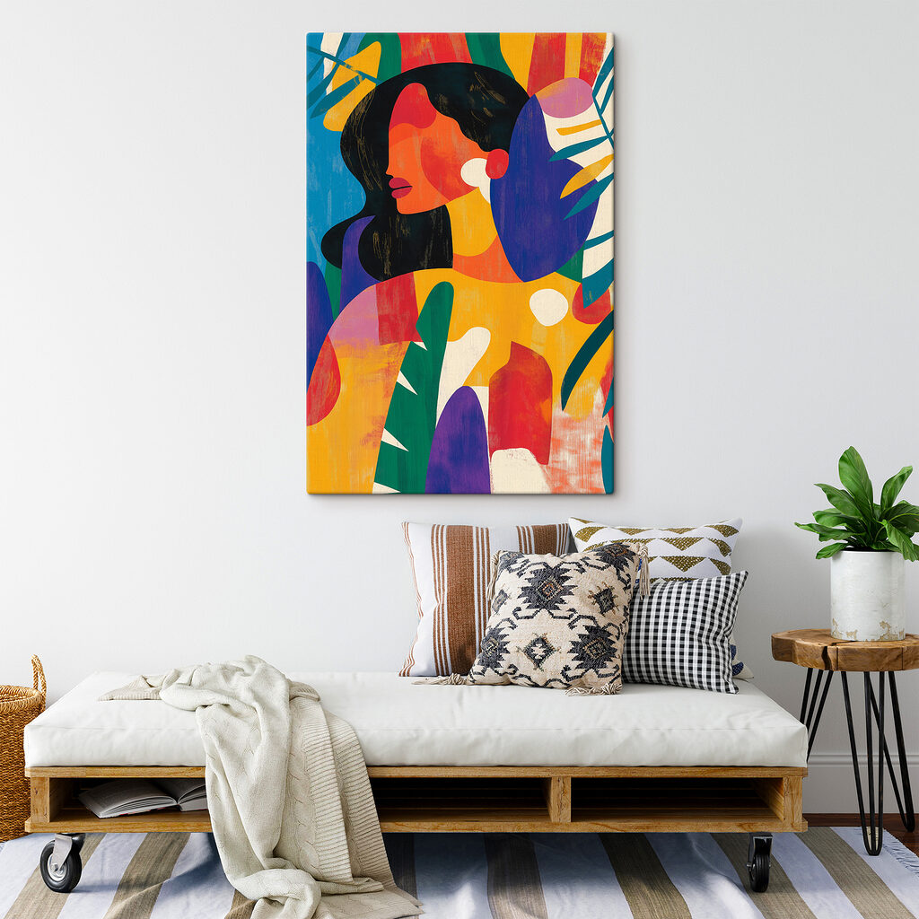 Mulher em cores vivas — interior 2