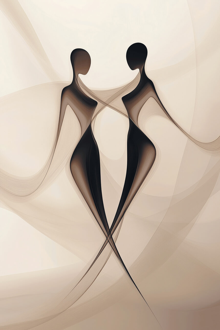Duas figuras juntas — design completo