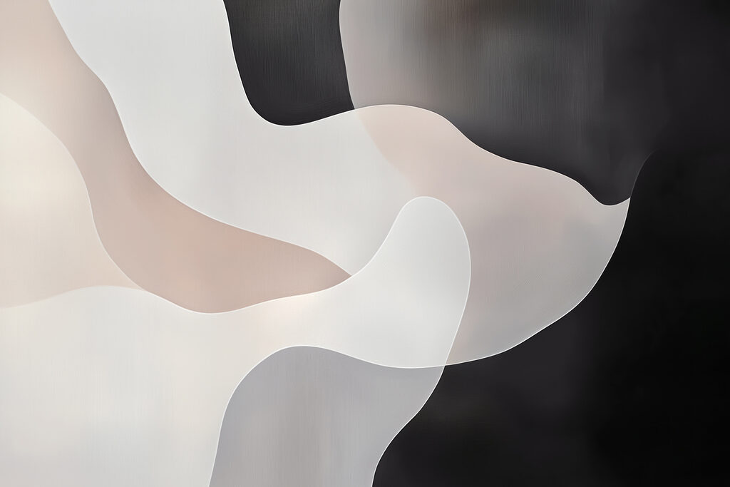 Curvas pretas e brancas — design completo