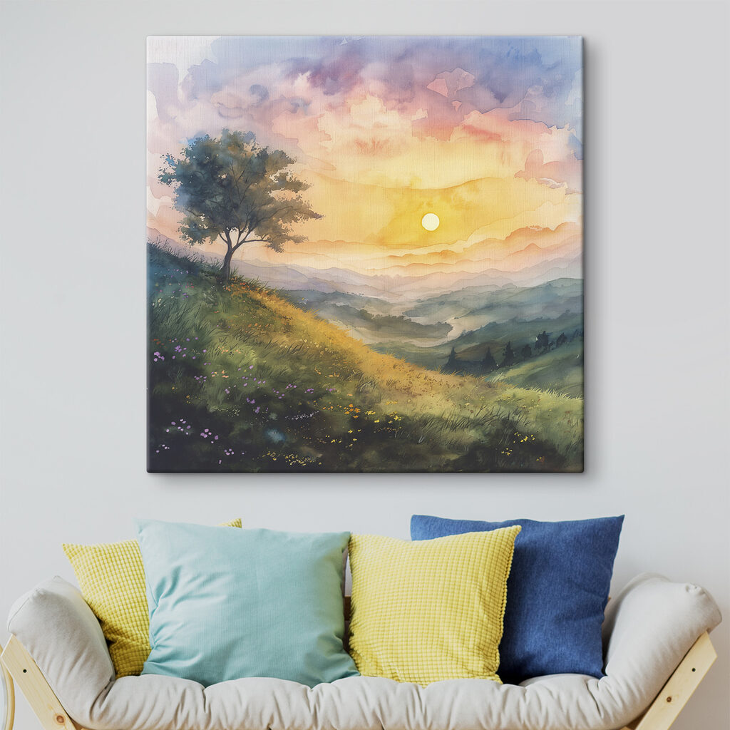Árvore sob sol matinal — interior 2