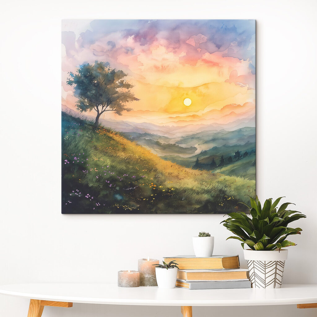 Árvore sob sol matinal — interior 3
