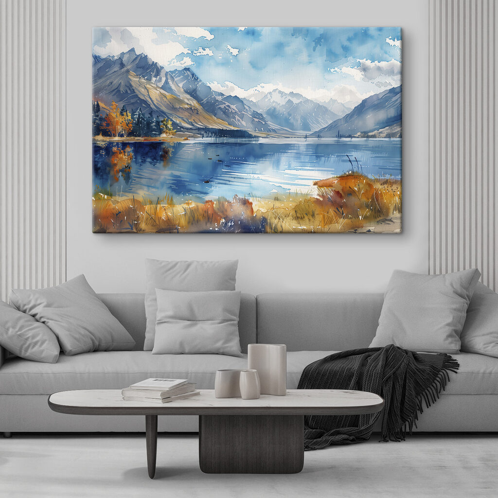 Lago de montanha outonal — interior 2