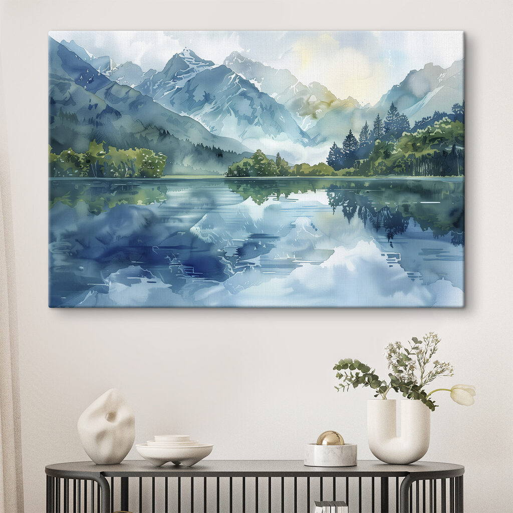 Margens verdes e montanhas — interior 2