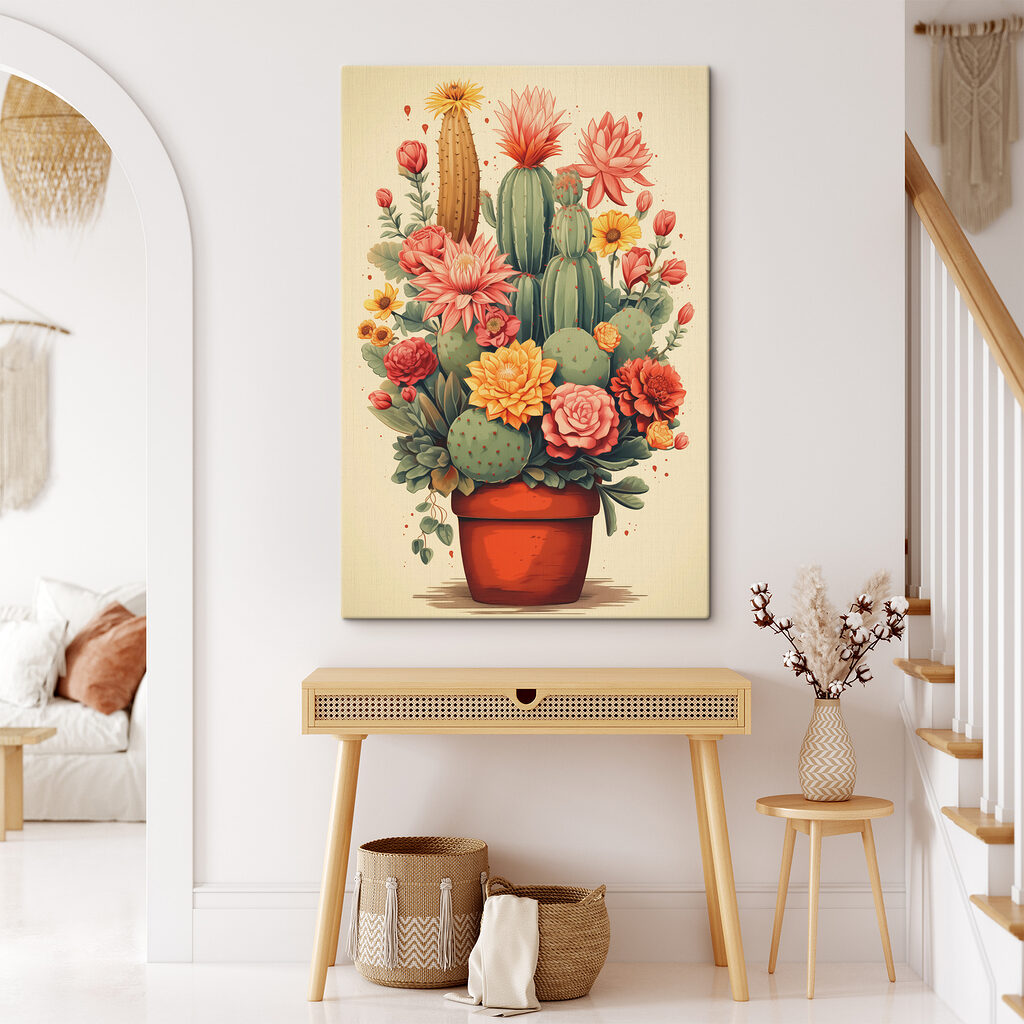 Vaso de cactos floridos — interior 2