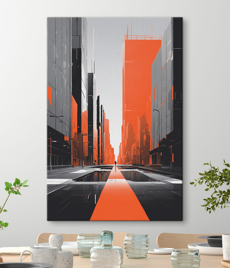 Perspetiva laranja na cidade — interior 2