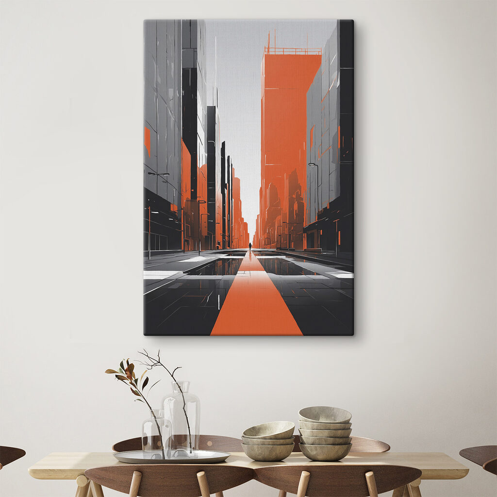 Perspetiva laranja na cidade — interior 3