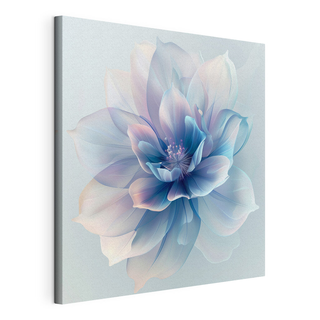 Flor azul pastel — vista do produto