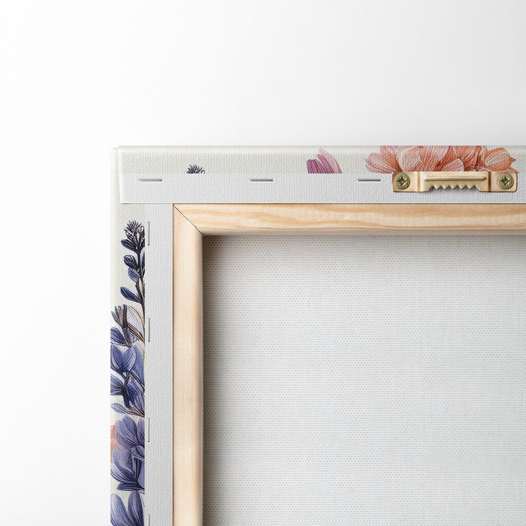 Flores silvestres em pastel — verso