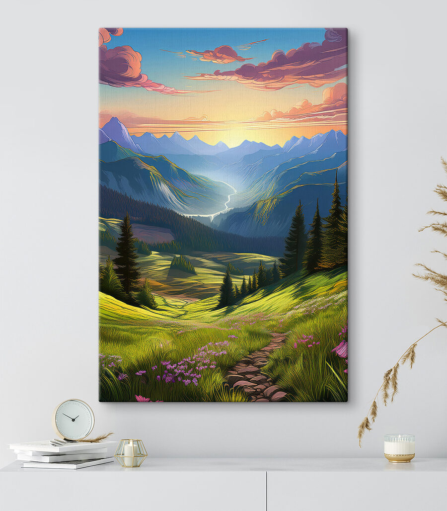 Vale entre montanhas — interior 1