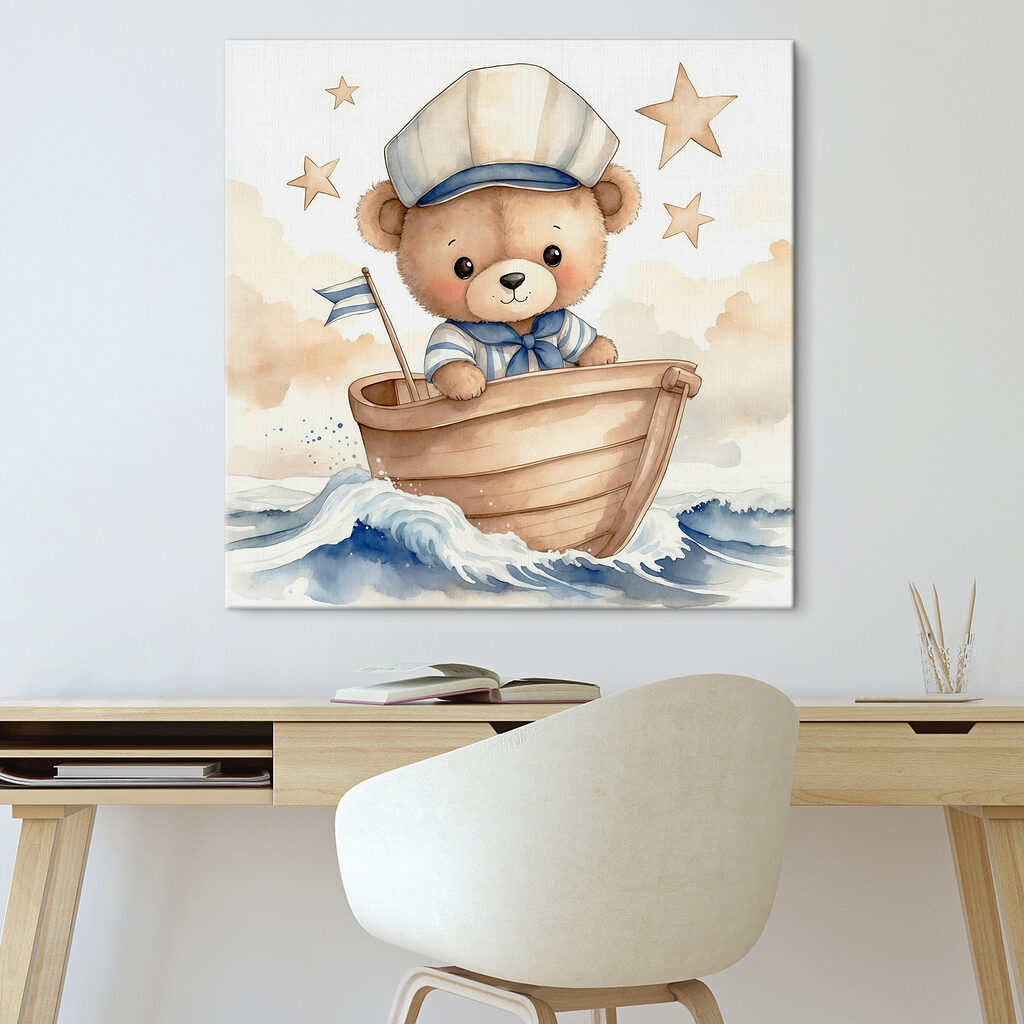 Ursinho a remar — interior 1