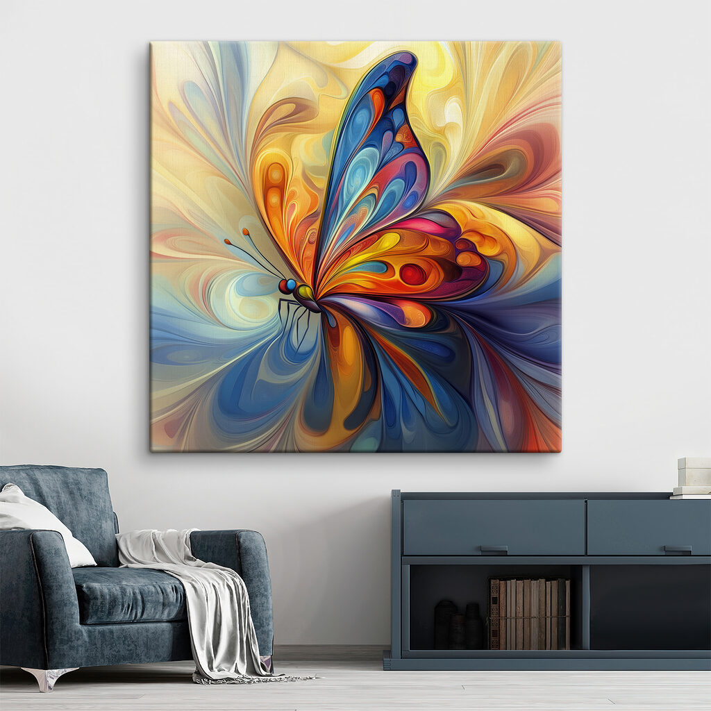 Borboleta de espirais coloridas — interior 2