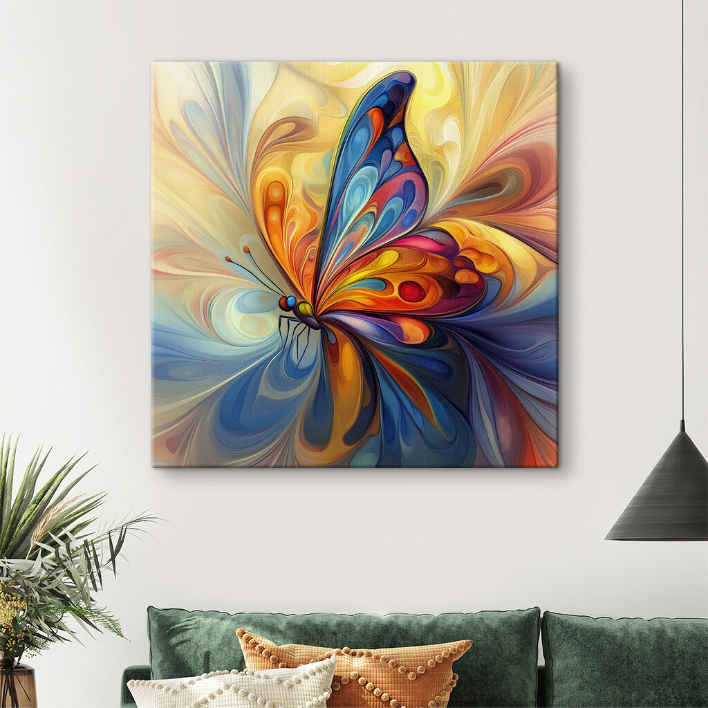 Borboleta de espirais coloridas — interior 3
