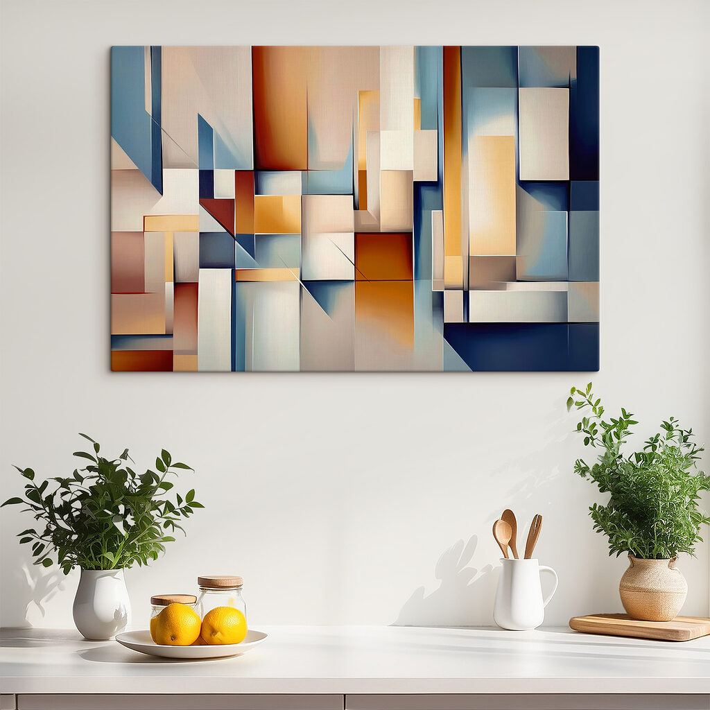 Blocos entre campos azuis — interior 4