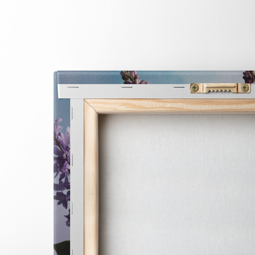 Lilases em vidro claro — verso