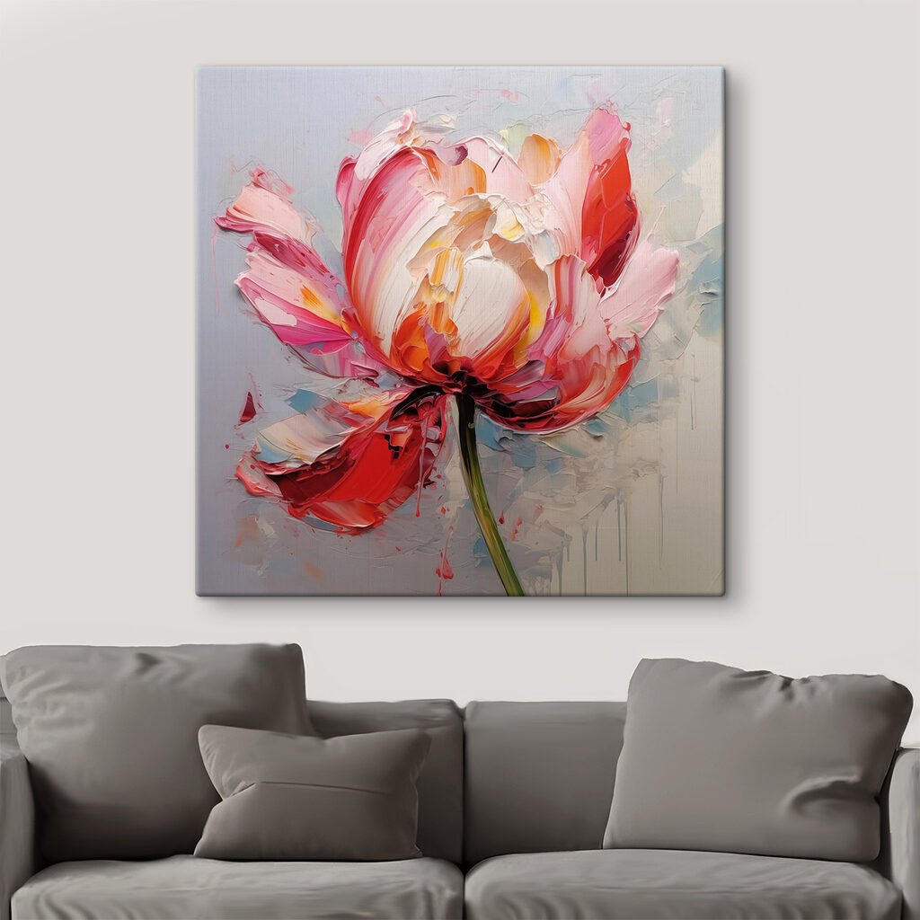 Tulipa em traços rosa — interior 2