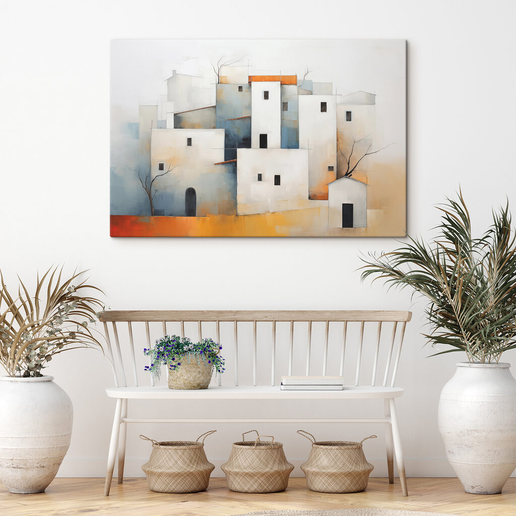 Casas brancas como blocos — interior 2