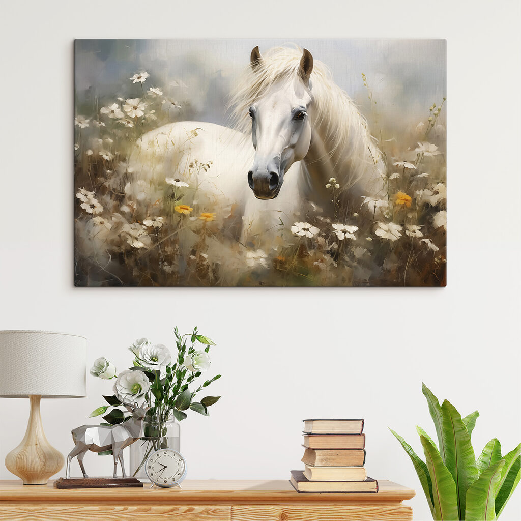 Cavalo entre margaridas — interior 2