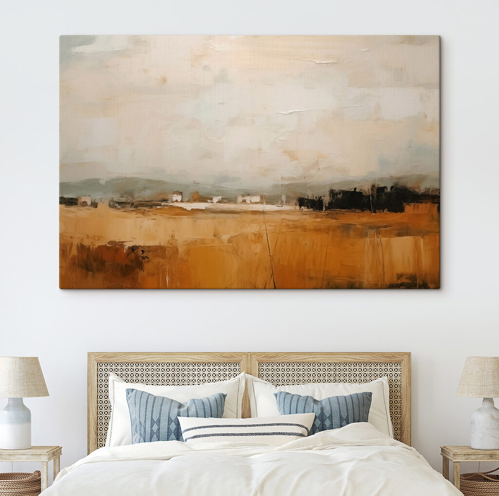 Horizonte sobre campos ocre — interior 2
