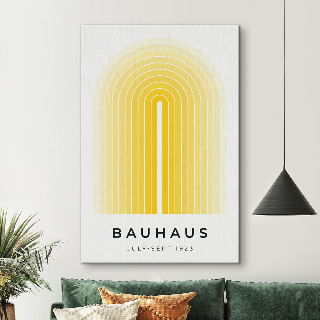 Arcos amarelos, estilo Bauhaus — interior 1