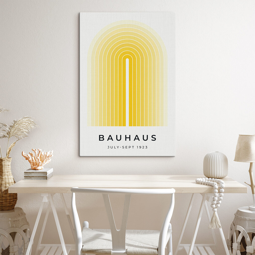 Arcos amarelos, estilo Bauhaus — interior 2